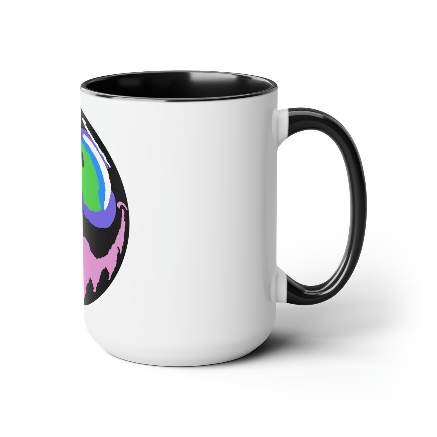 Two-Tone Coffee Mugs, 15oz