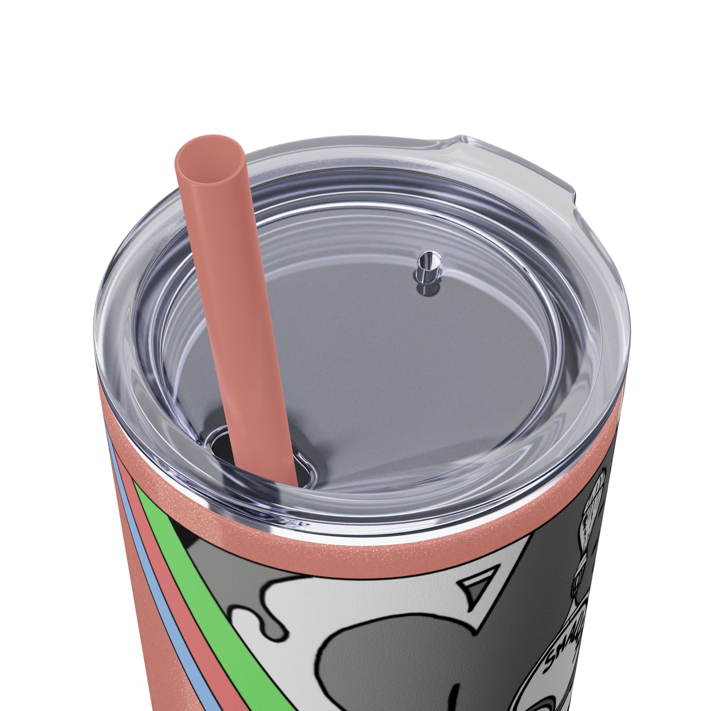 Skinny Tumbler with Straw, 20oz