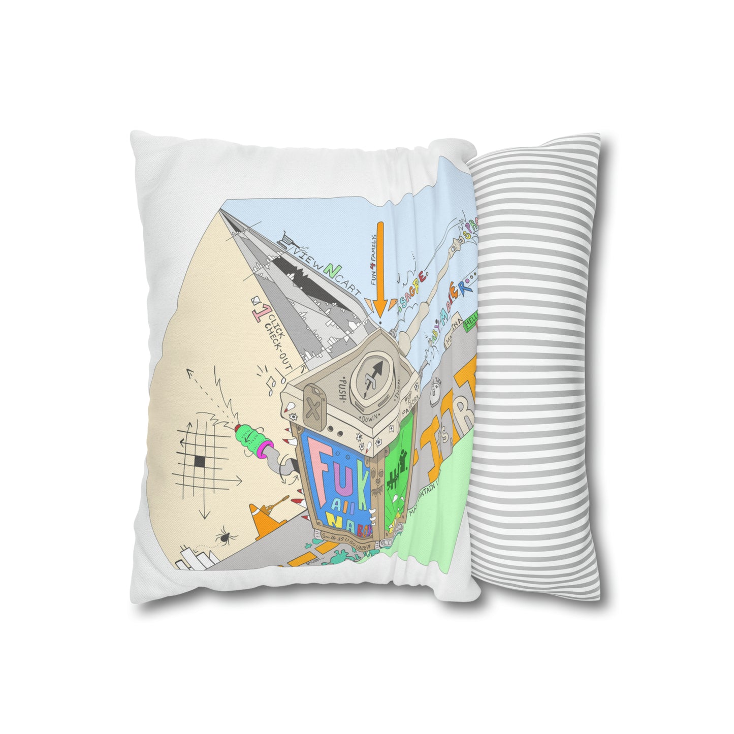 "Baby-Maker" Spun Polyester Square Pillow Case