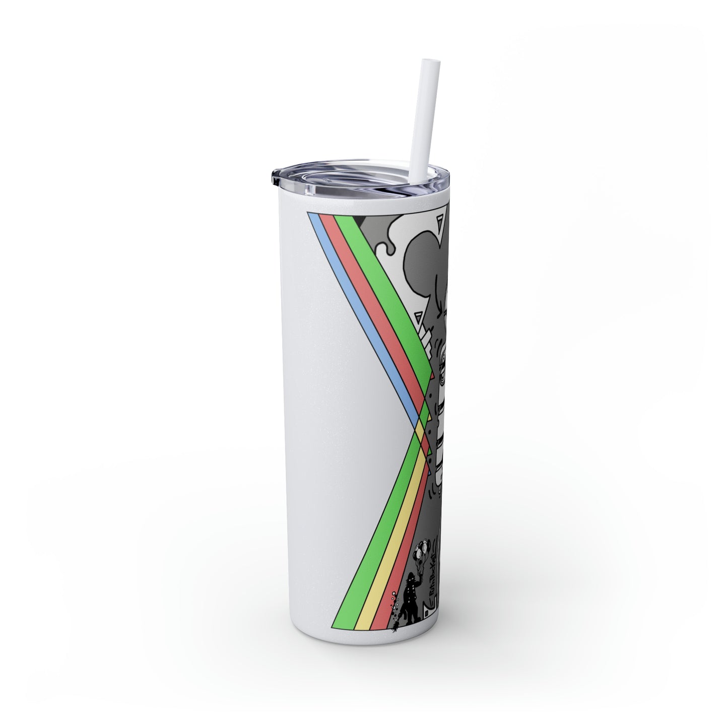 Skinny Tumbler with Straw, 20oz