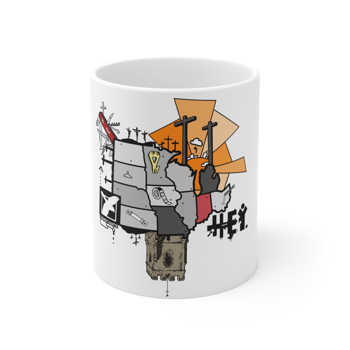 "Midwest Martyr" Mug 11oz