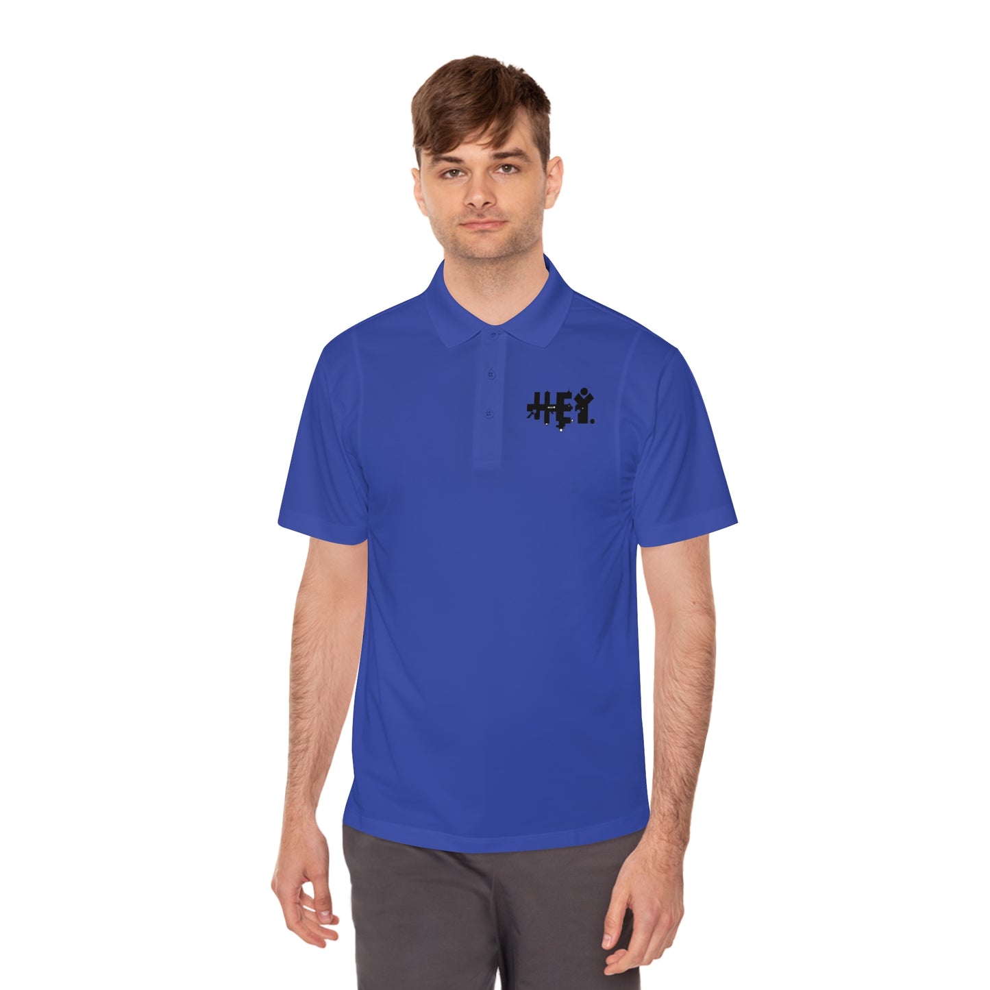 "Hey" Men's Sport Polo Shirt