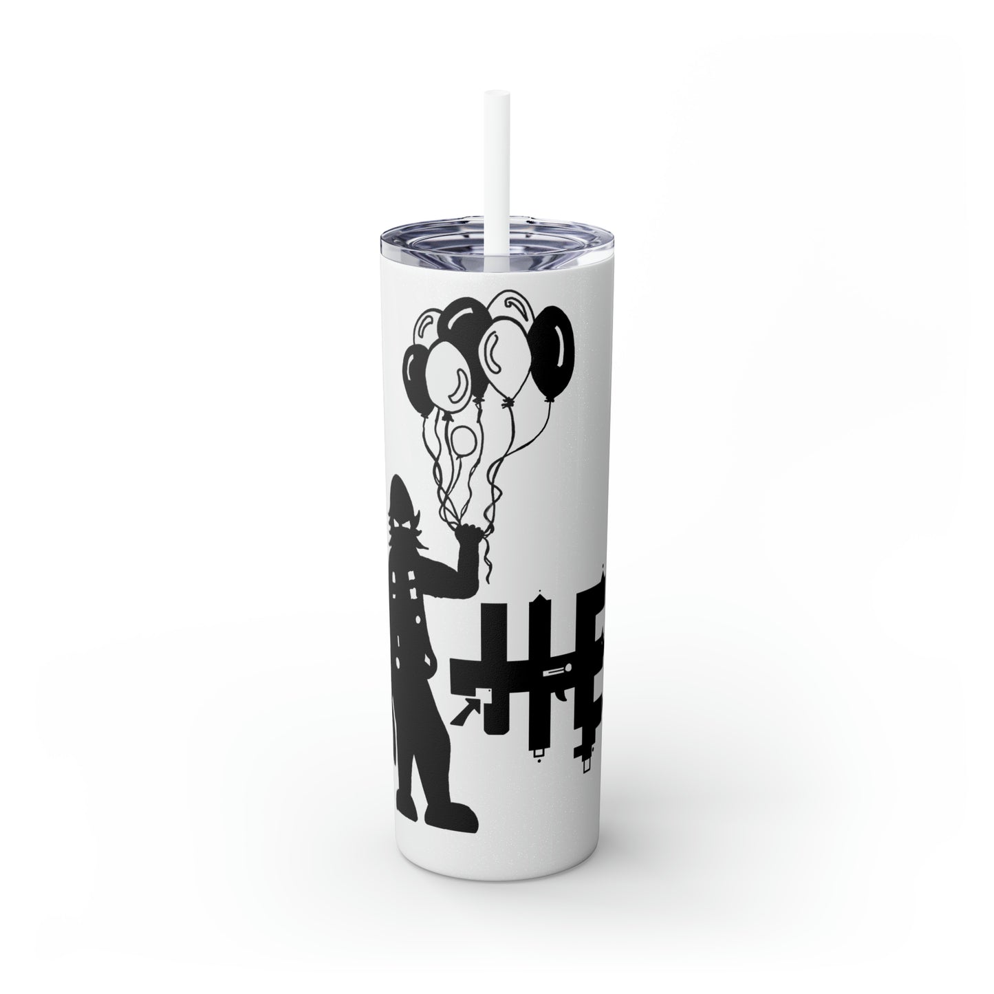 Skinny Tumbler with Straw, 20oz