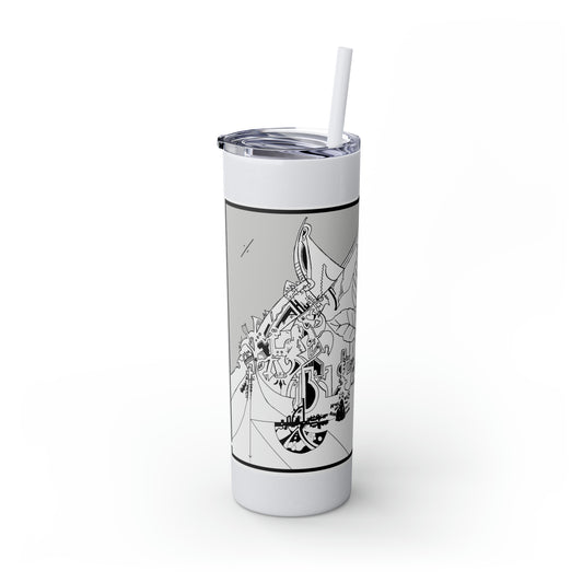 Skinny Tumbler with Straw, 20oz