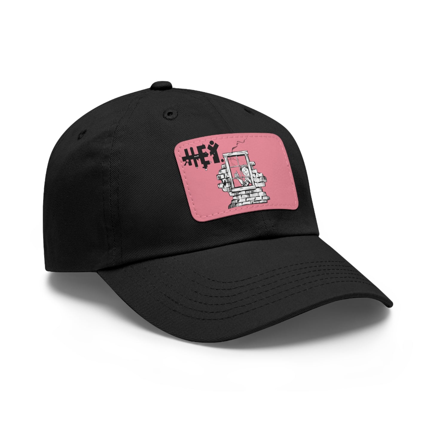 "That Guy, Frank" Dad Hat with Leather Patch (Rectangle)