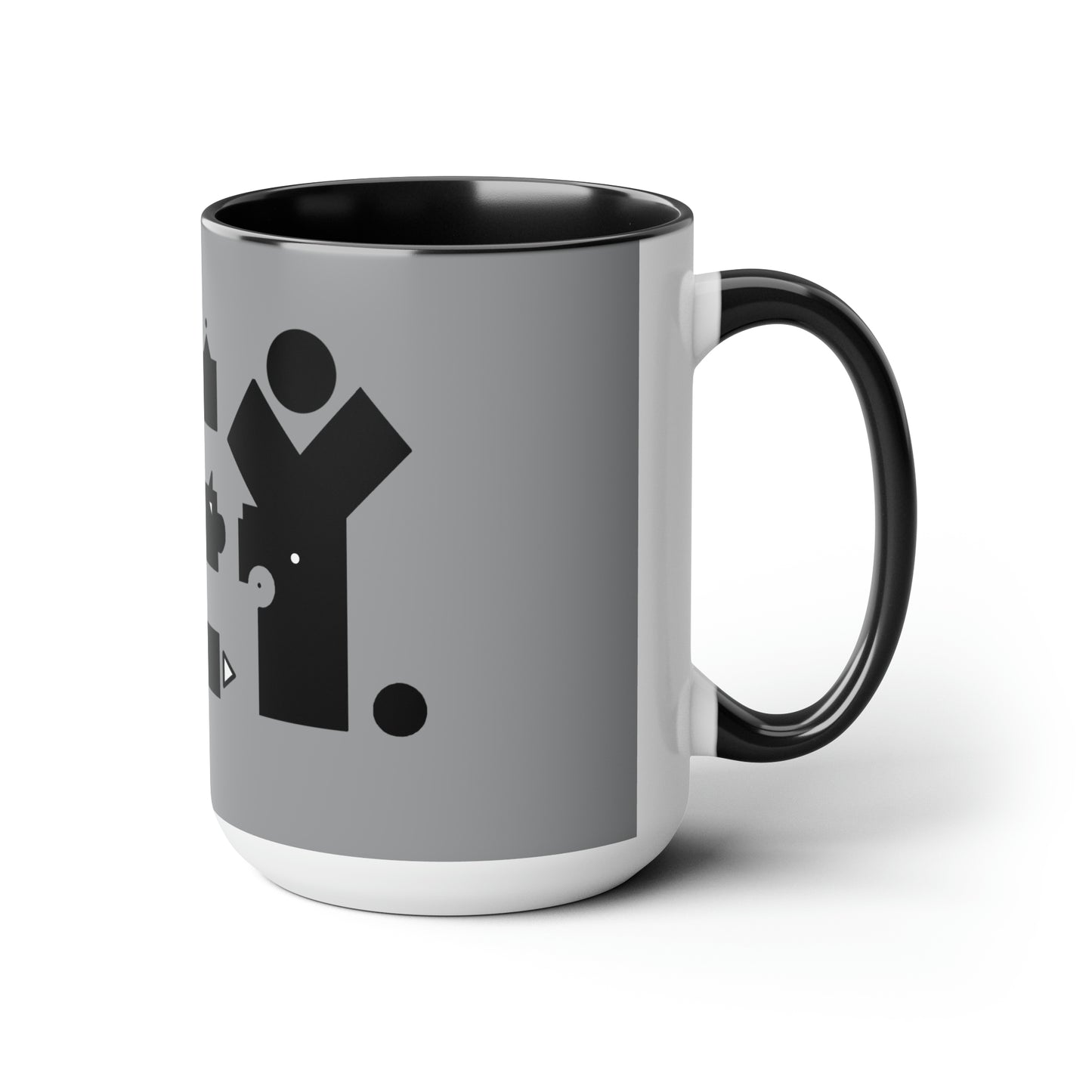 Two-Tone Coffee Mugs, 15oz