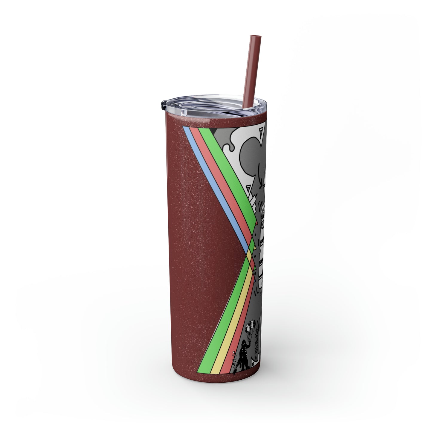 Skinny Tumbler with Straw, 20oz