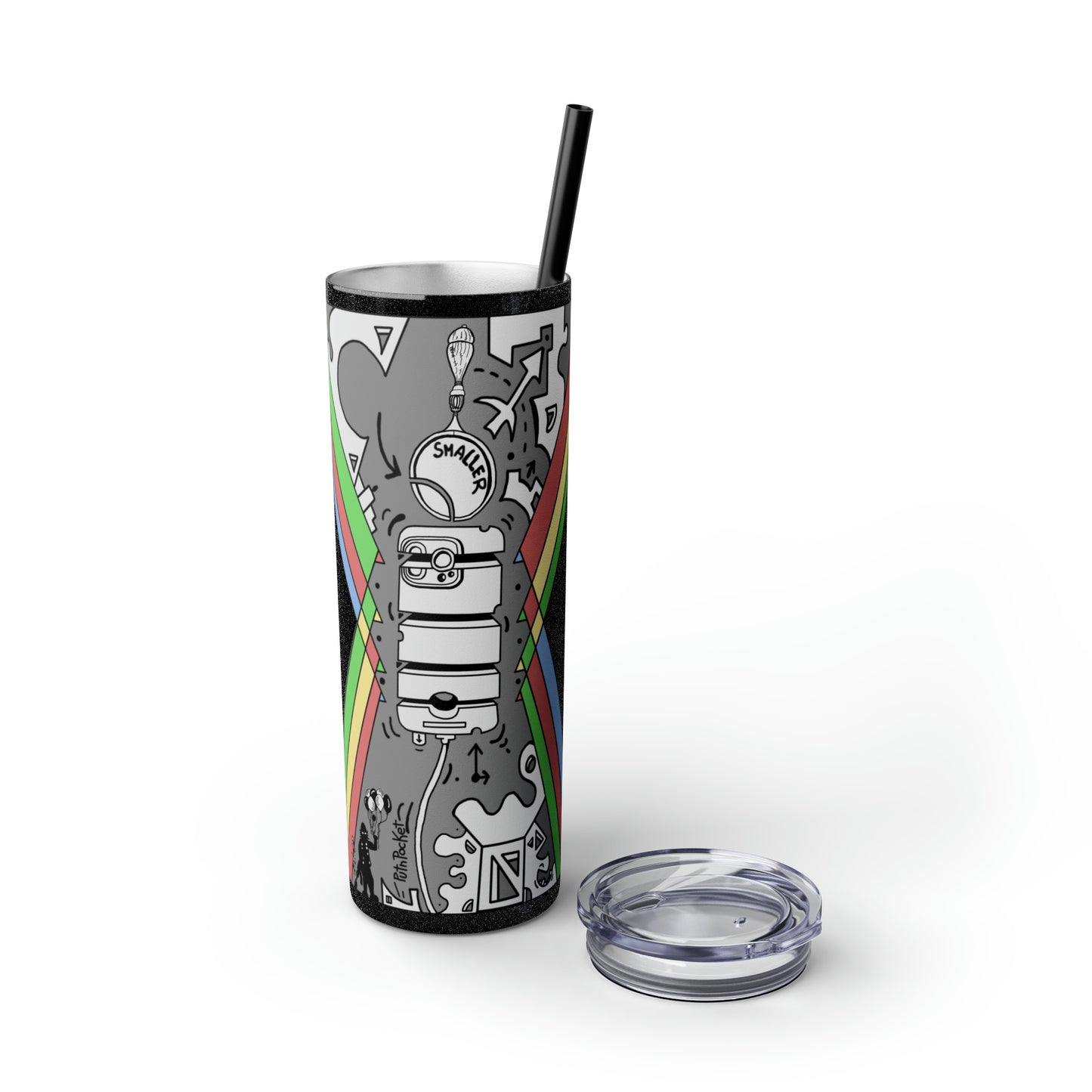 Skinny Tumbler with Straw, 20oz