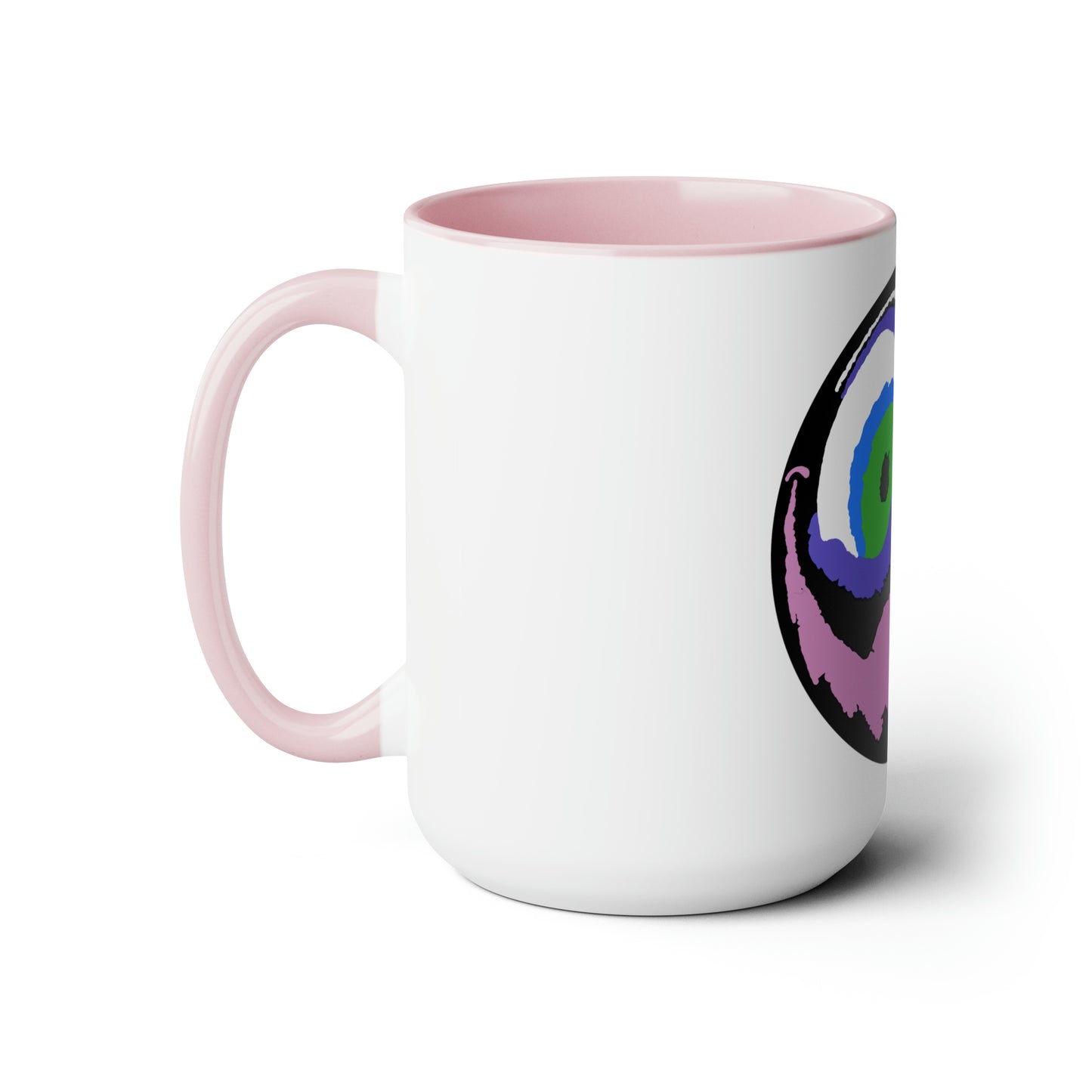 Two-Tone Coffee Mugs, 15oz