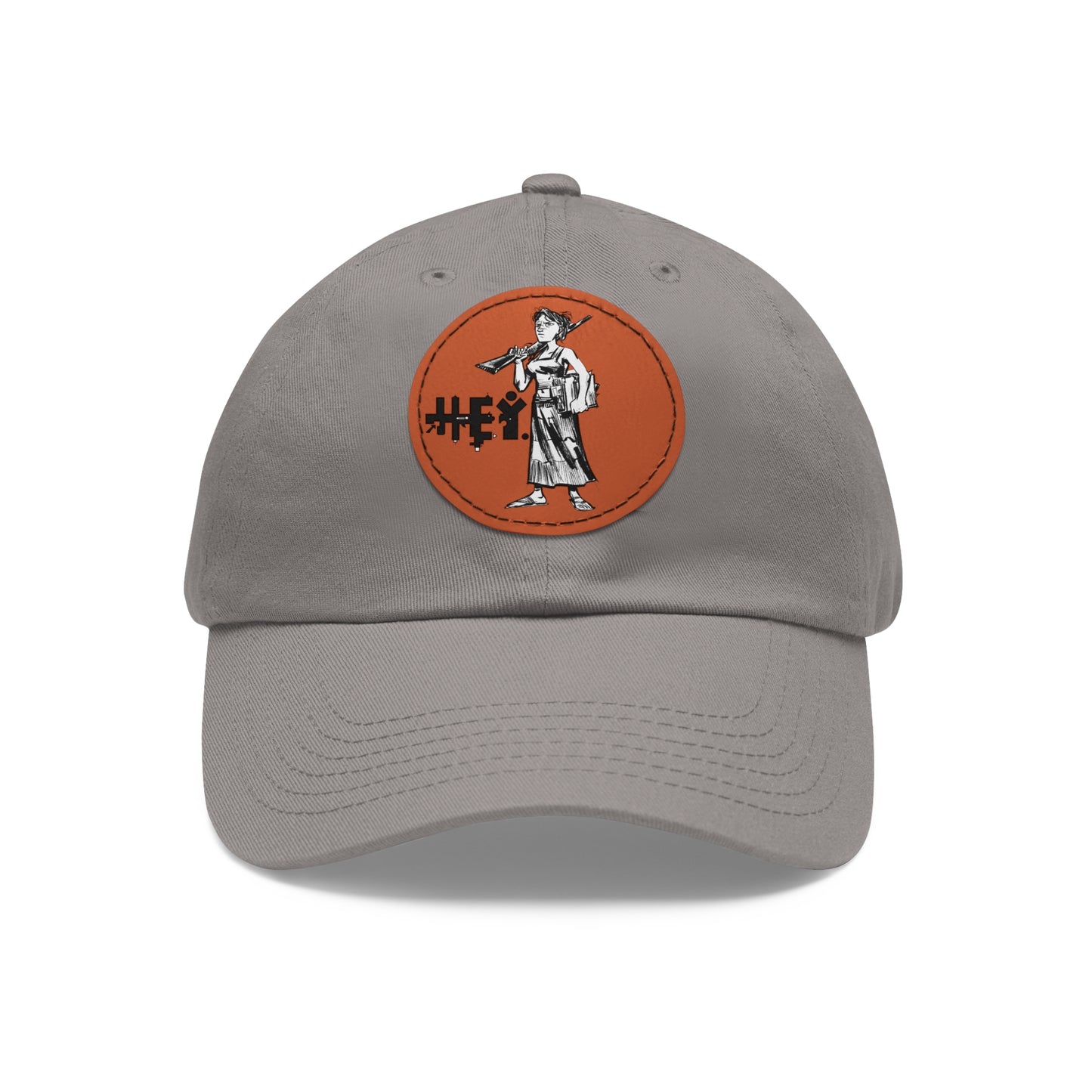 "Molly U-Hauly" Dad Hat with Leather Patch (Round)