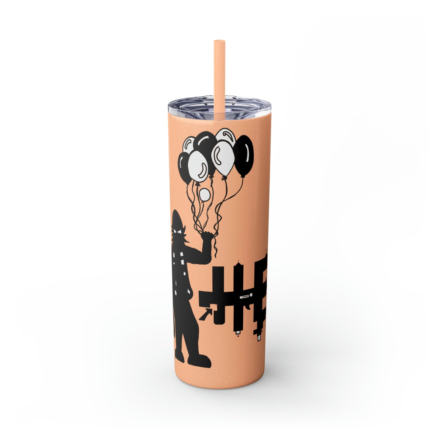 Skinny Tumbler with Straw, 20oz