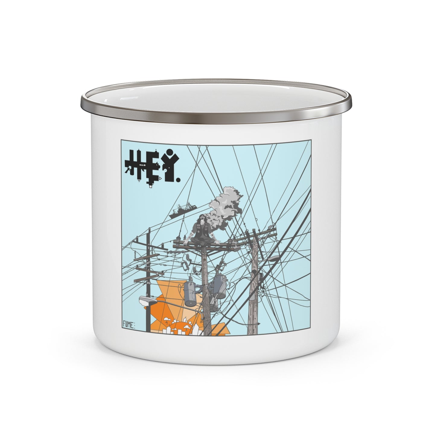 "Self-Immo" by Sietch Ramshackle Enamel Camping Mug