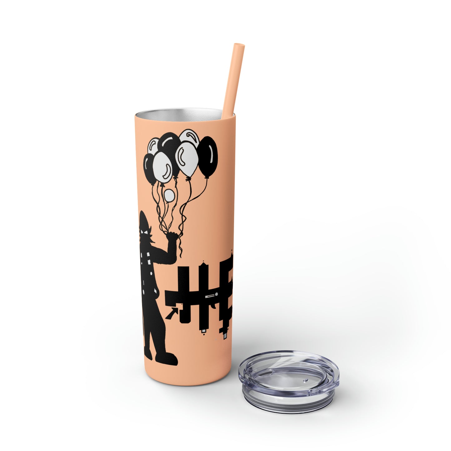 Skinny Tumbler with Straw, 20oz