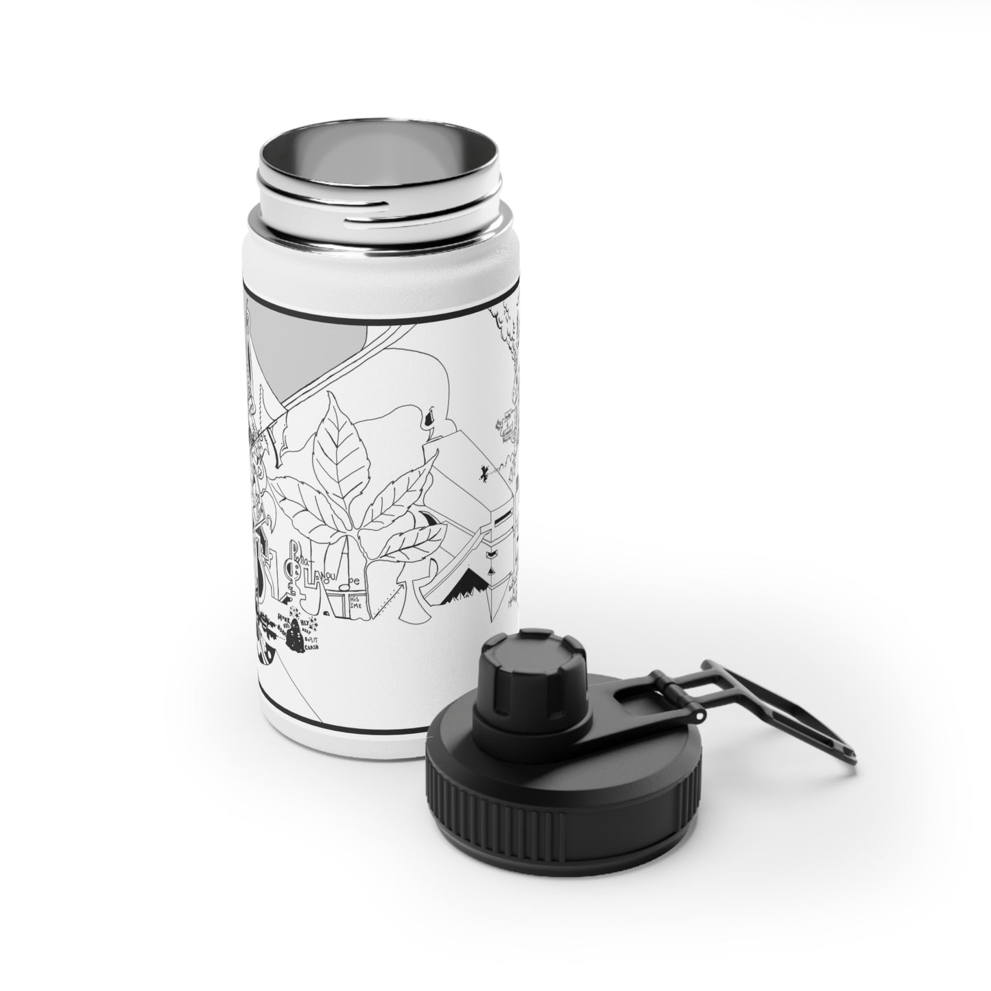 Stainless Steel Water Bottle, Sports Lid