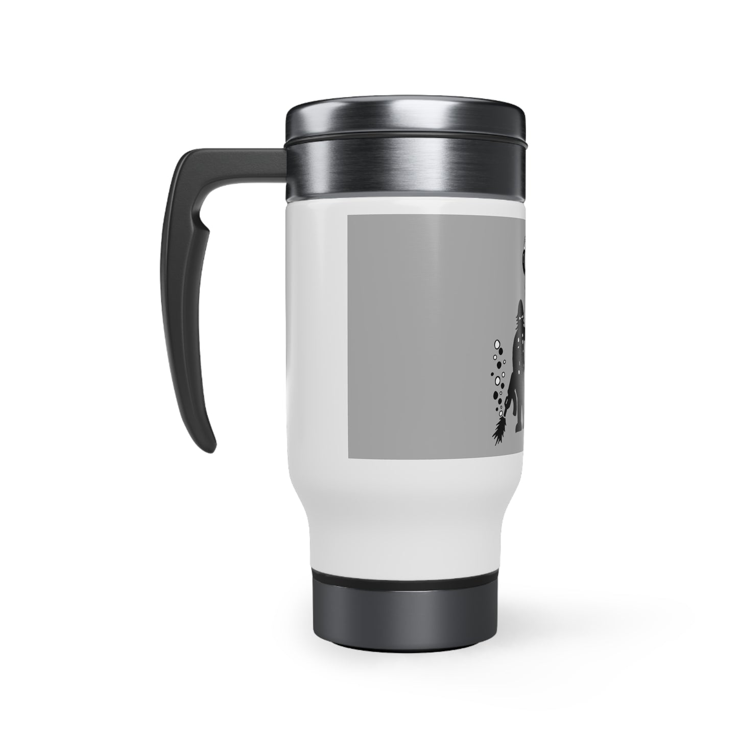 Stainless Steel Travel Mug with Handle, 14oz