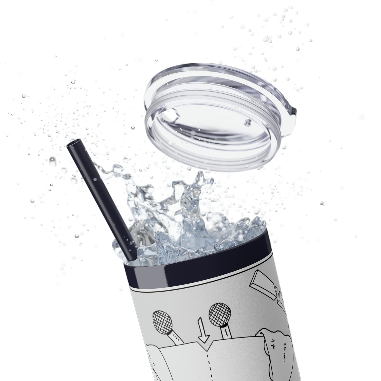 Skinny Tumbler with Straw, 20oz