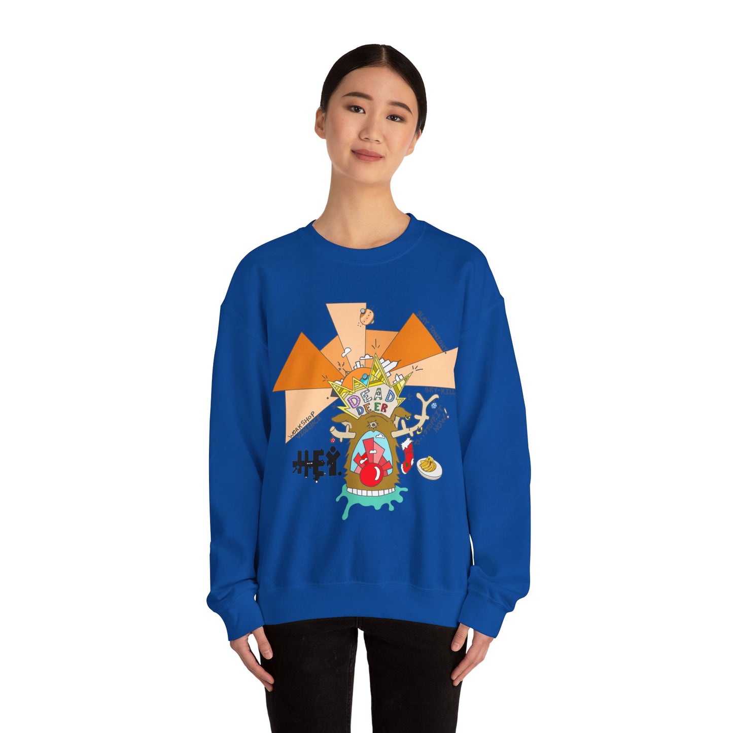 "All I Want For Christmas Is An Anti-Drone Defense System" Unisex Heavy Blend™ Crewneck Sweatshirt