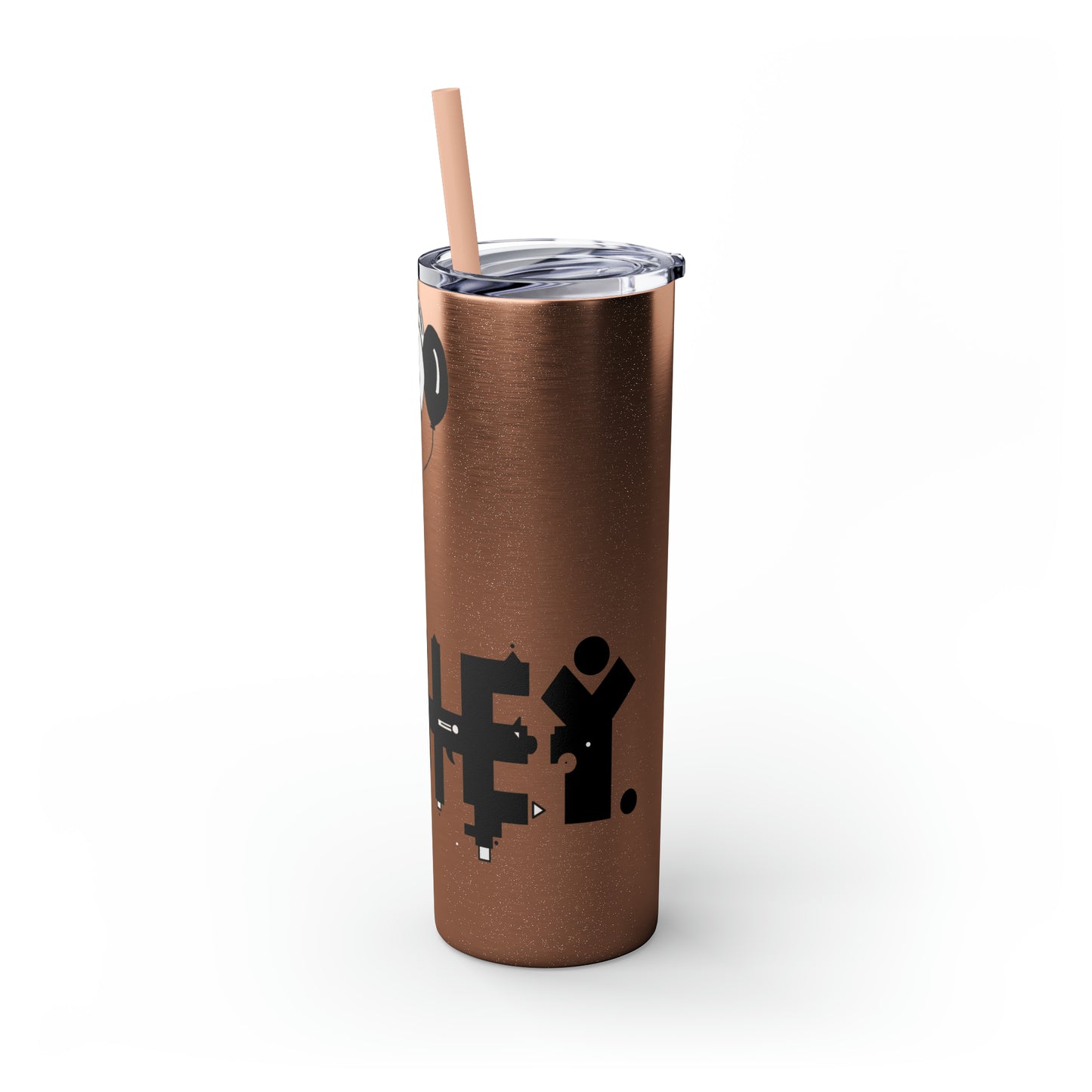 Skinny Tumbler with Straw, 20oz