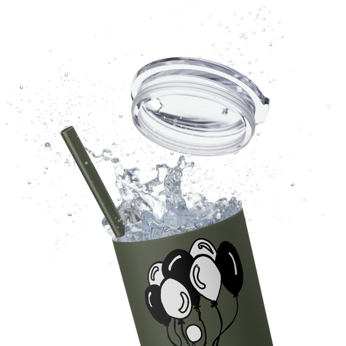 Skinny Tumbler with Straw, 20oz