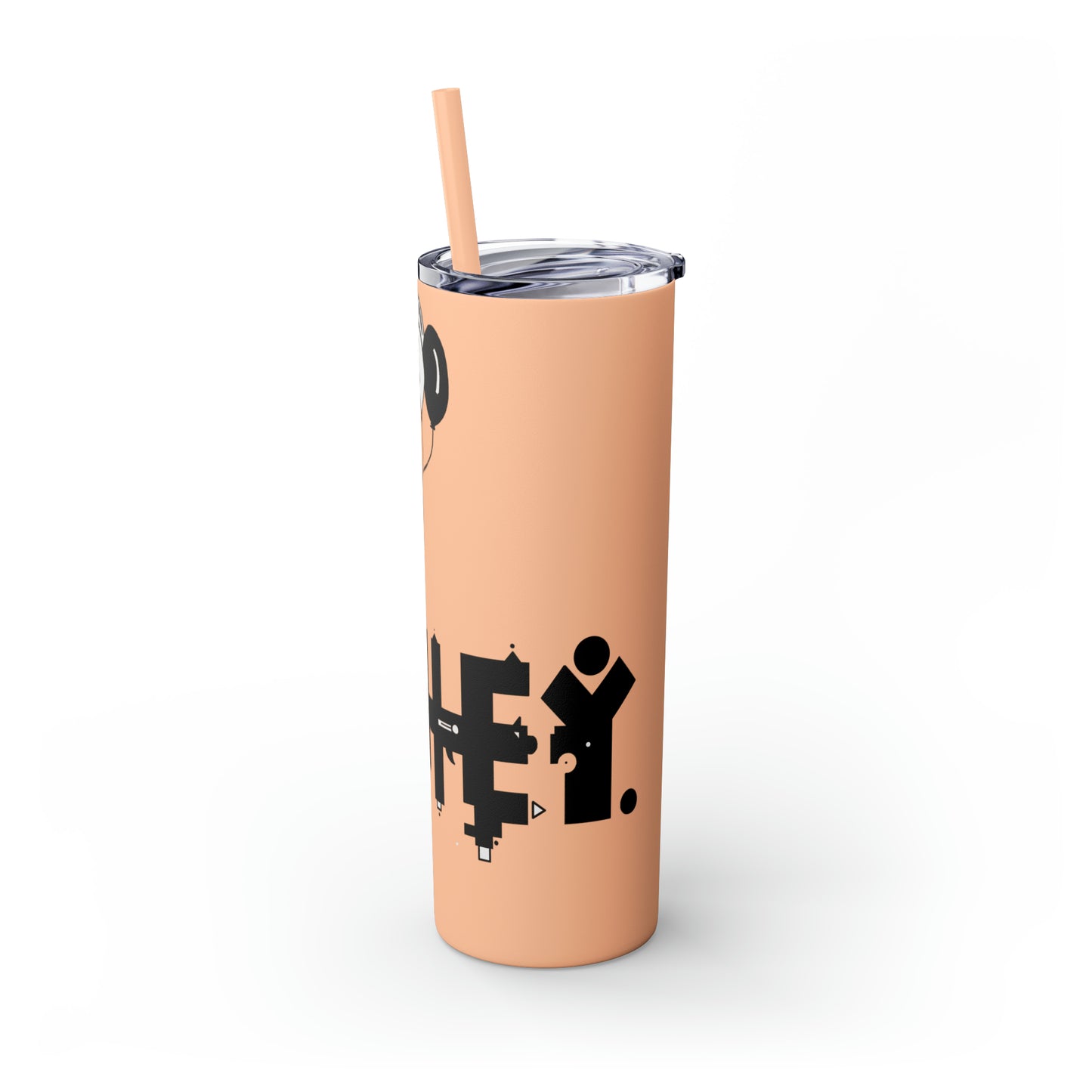 Skinny Tumbler with Straw, 20oz