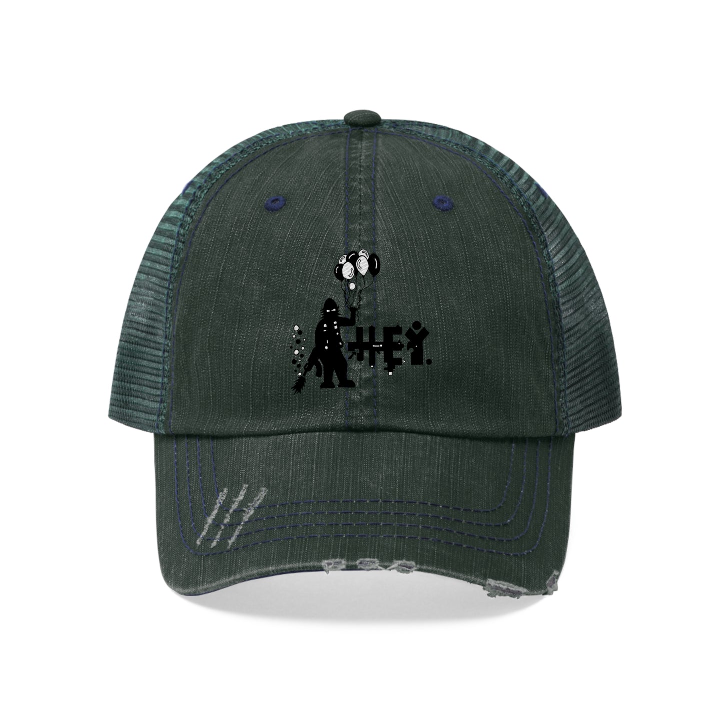 Hey Brand Balloon Logo Unisex Trucker Hat