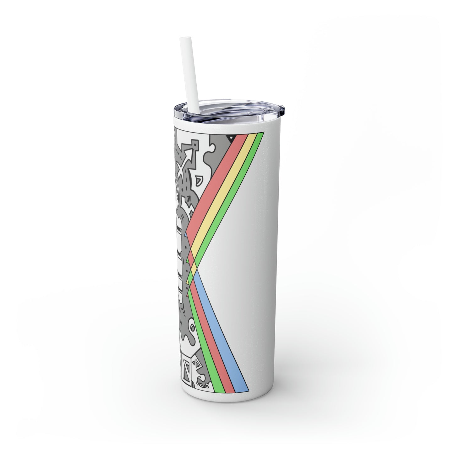 Skinny Tumbler with Straw, 20oz