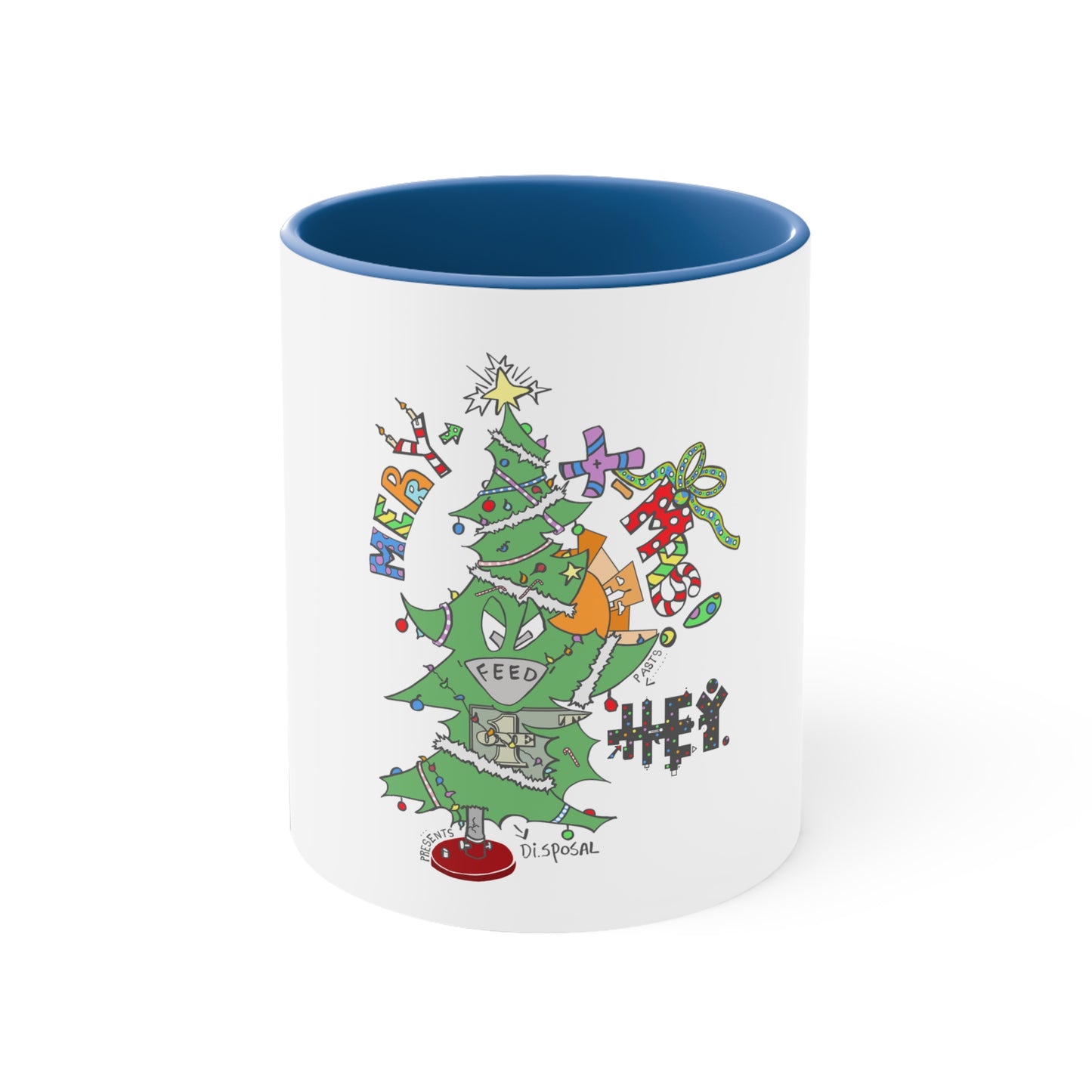 "Hey-Mas Tree" Accent Coffee Mug, 11oz