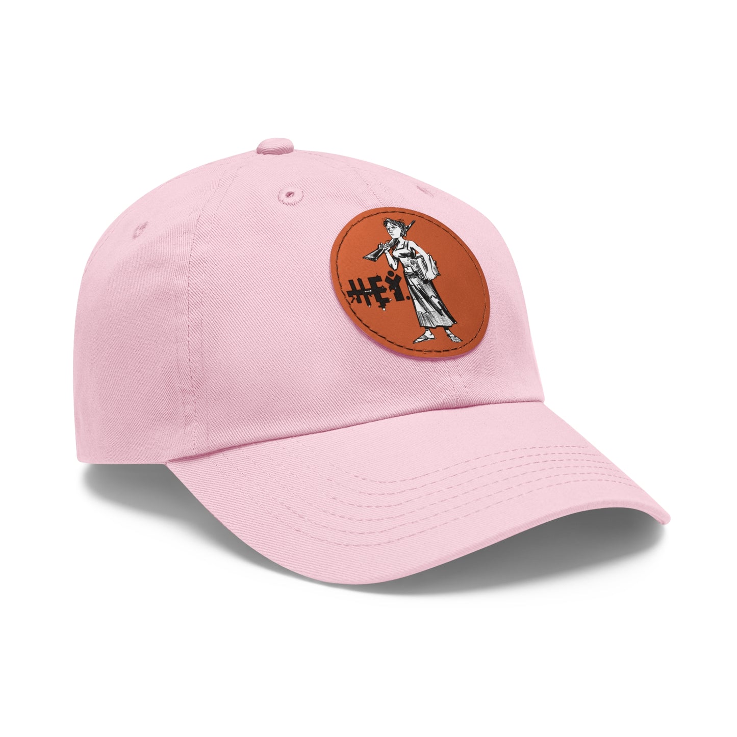 "Molly U-Hauly" Dad Hat with Leather Patch (Round)