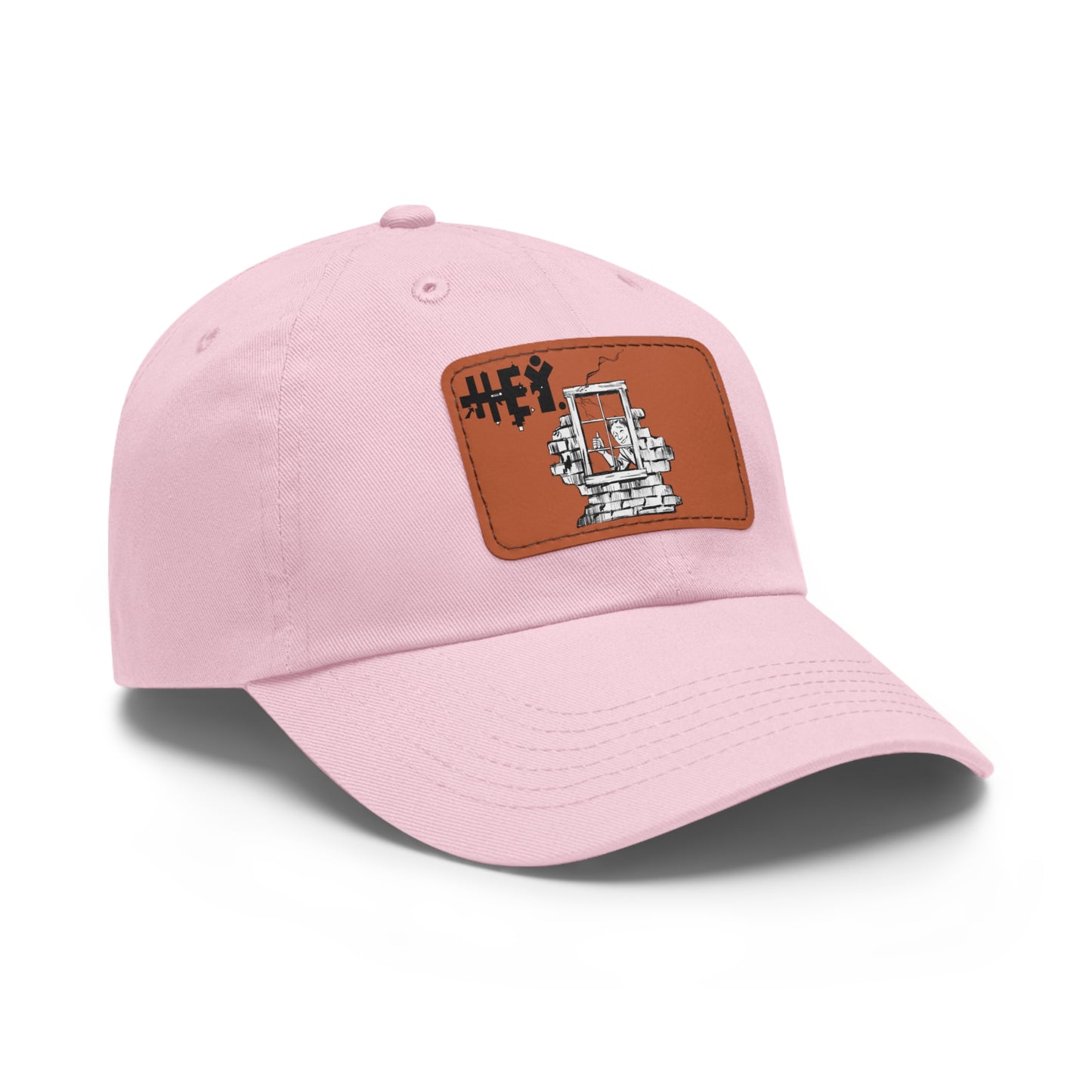 "That Guy, Frank" Dad Hat with Leather Patch (Rectangle)