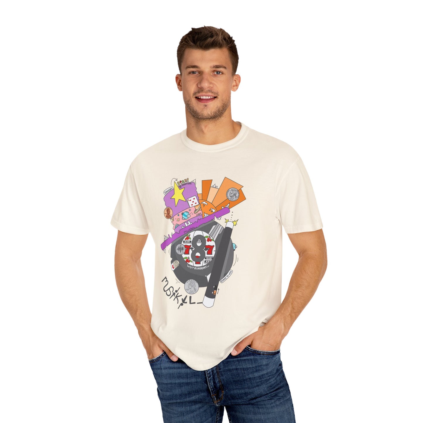 "MAGIC 8-BALL" Unisex Garment-Dyed T-shirt