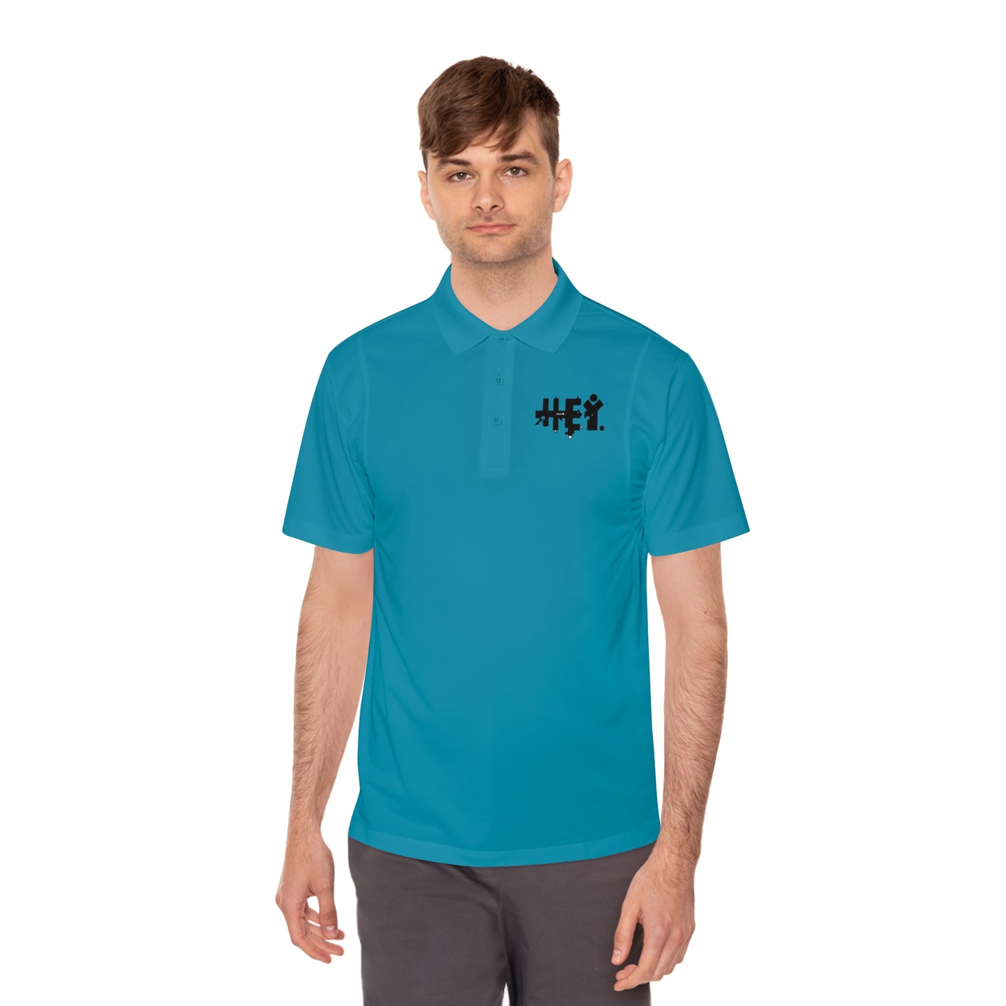 "Hey" Men's Sport Polo Shirt