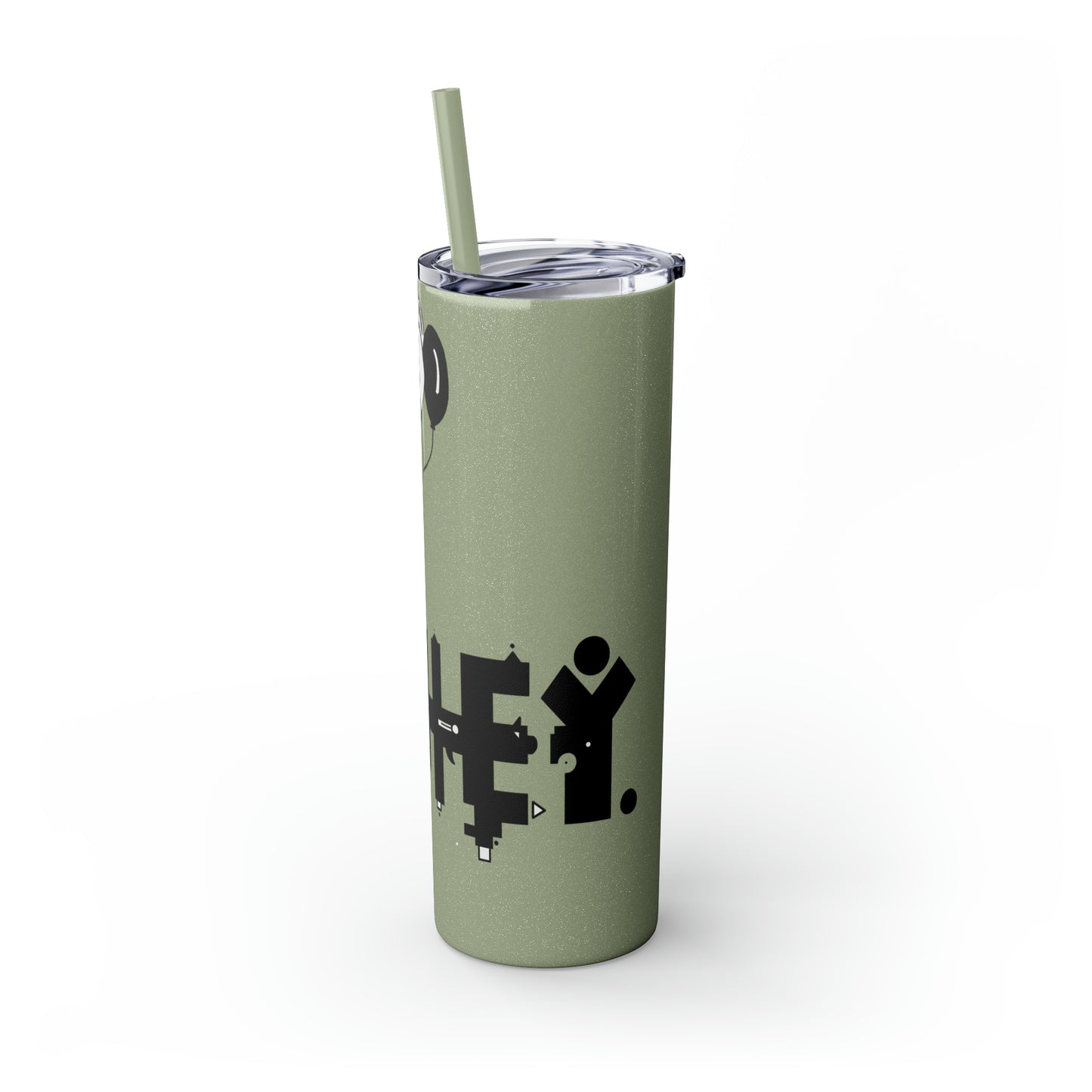 Skinny Tumbler with Straw, 20oz