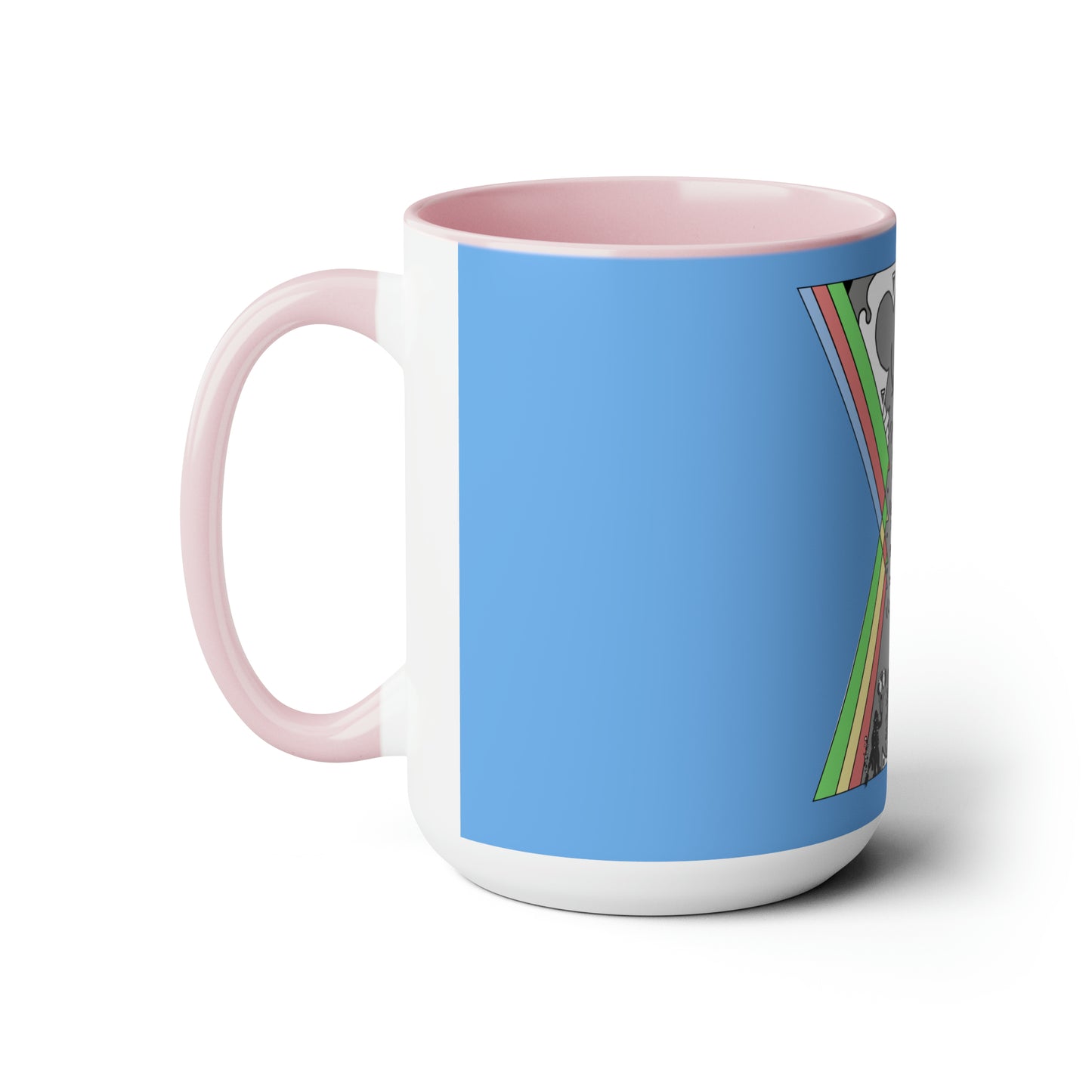 Two-Tone Coffee Mugs, 15oz