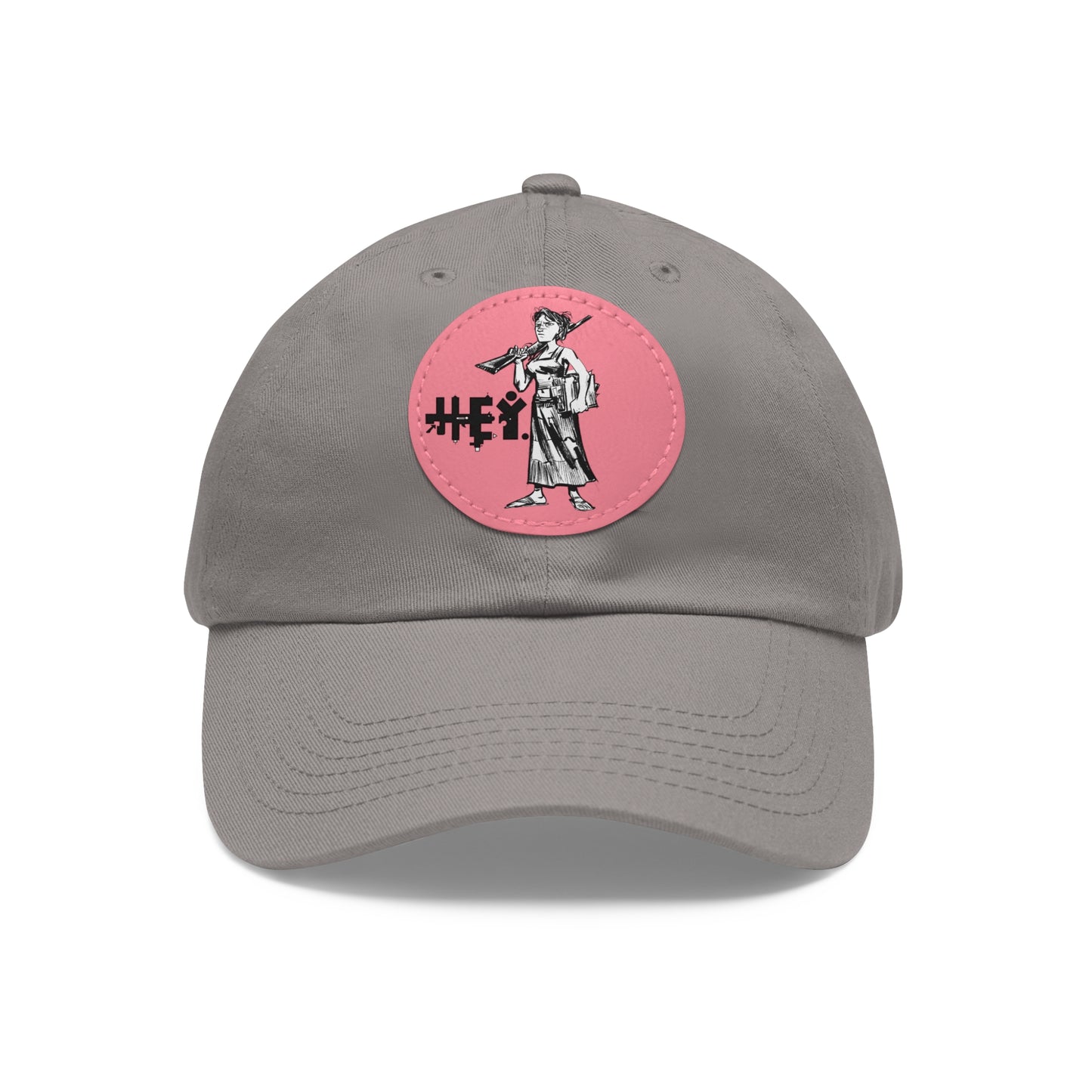 "Molly U-Hauly" Dad Hat with Leather Patch (Round)