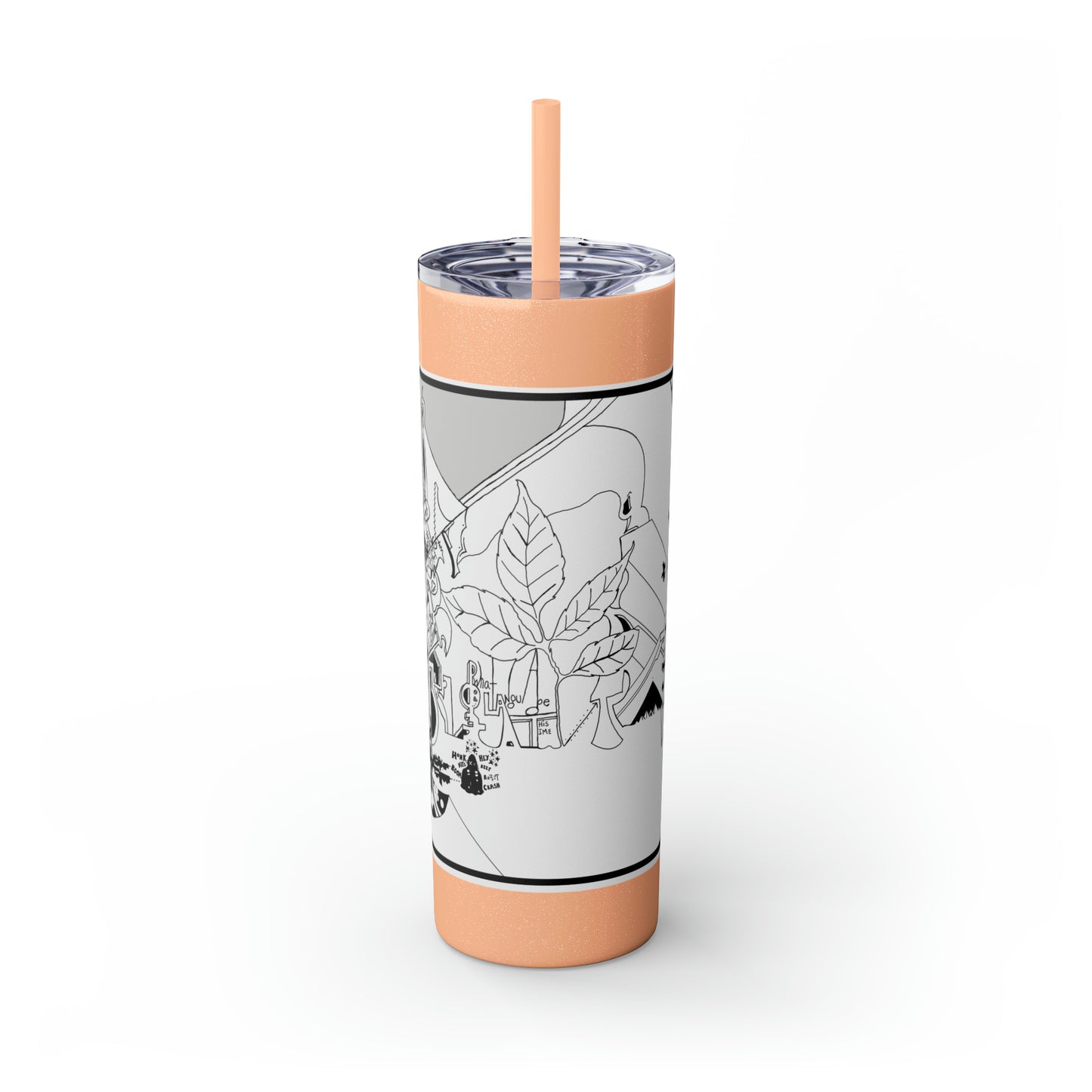 Skinny Tumbler with Straw, 20oz