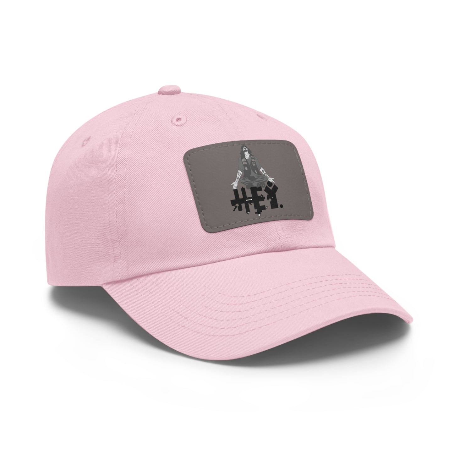 "Self-Immo" Dad Hat with Leather Patch (Rectangle)