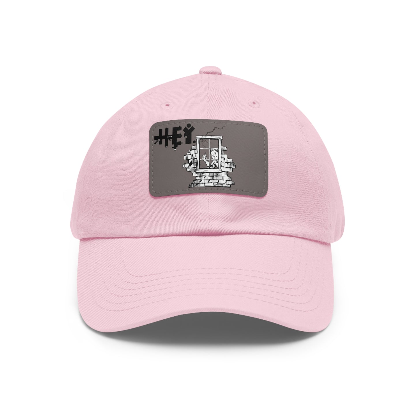 "That Guy, Frank" Dad Hat with Leather Patch (Rectangle)