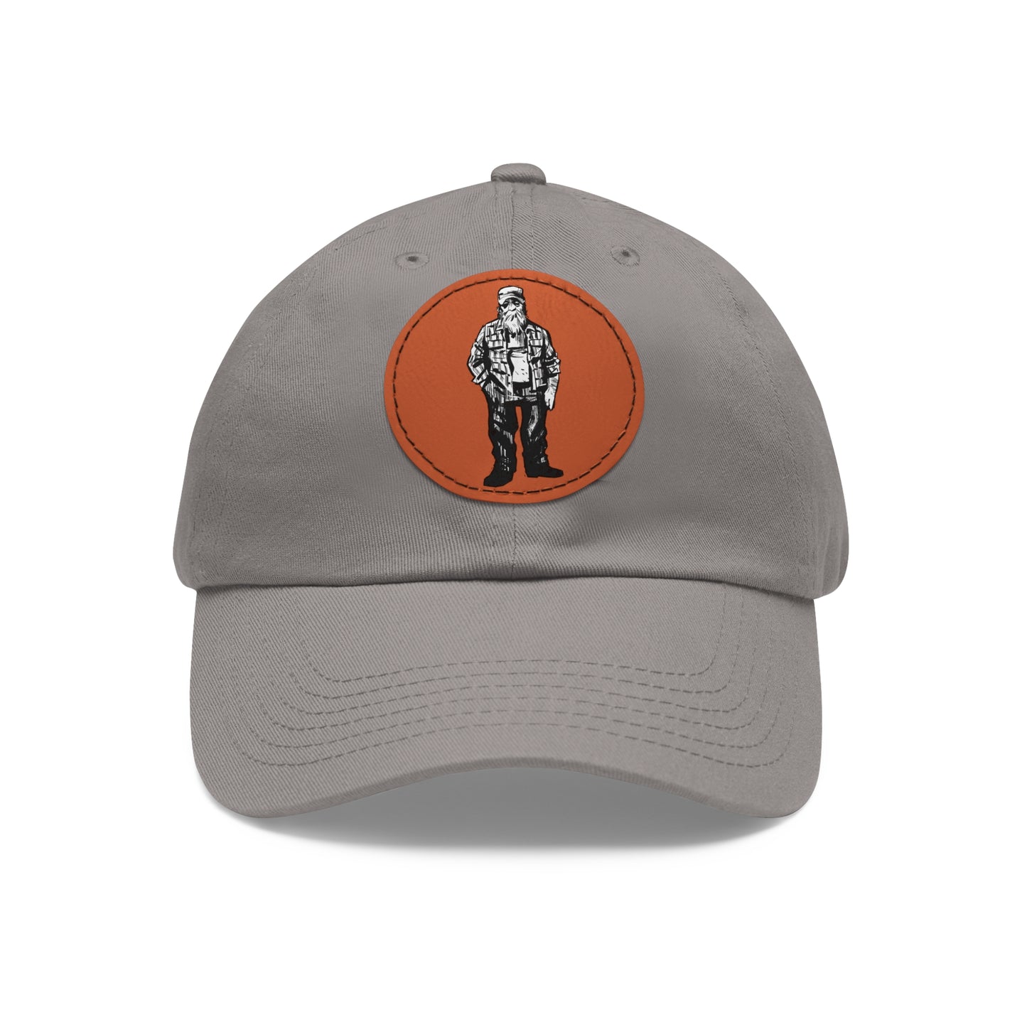 Salty-Guy" Dad Hat with Leather Patch (Round)