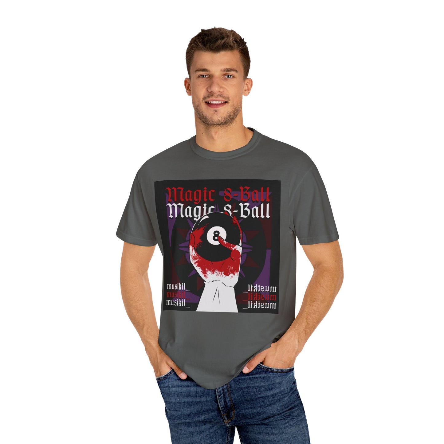 "MAGIC 8-BALL" Unisex Garment-Dyed T-shirt