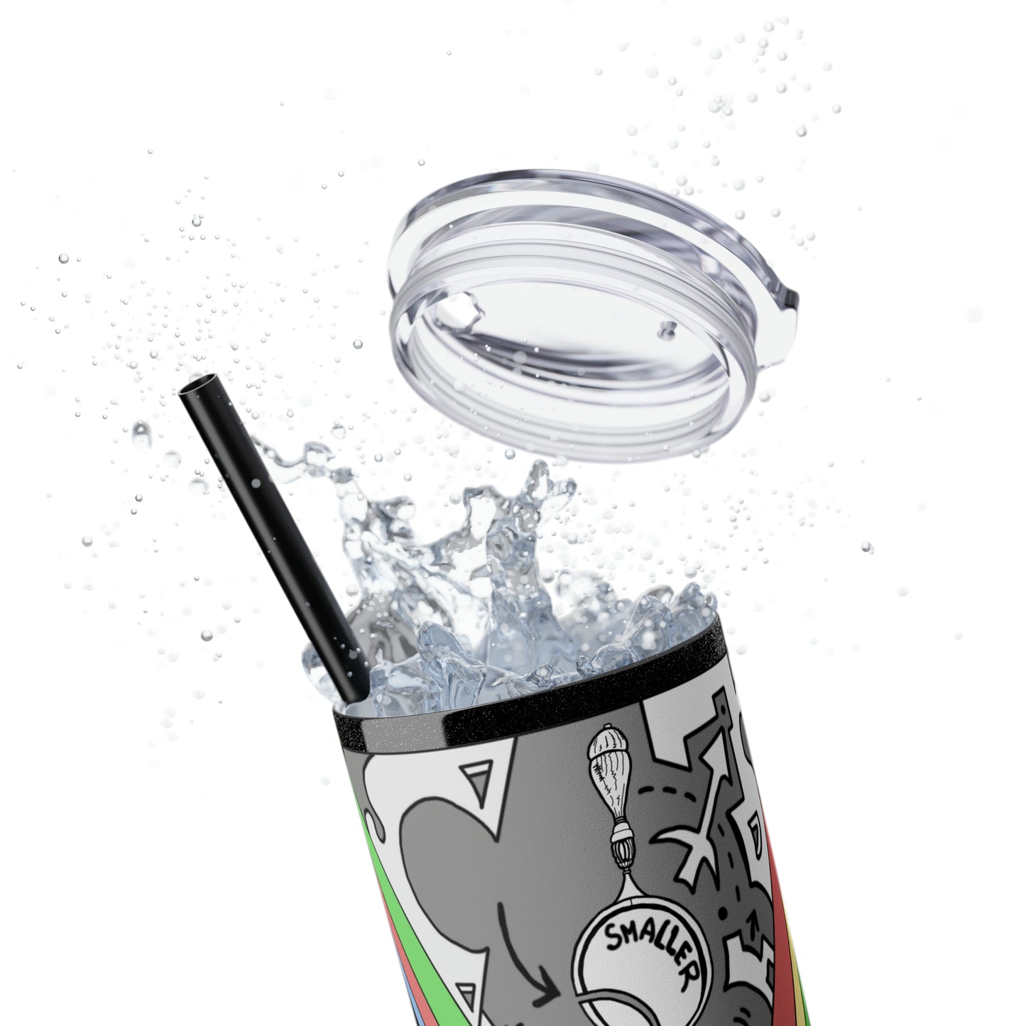 Skinny Tumbler with Straw, 20oz