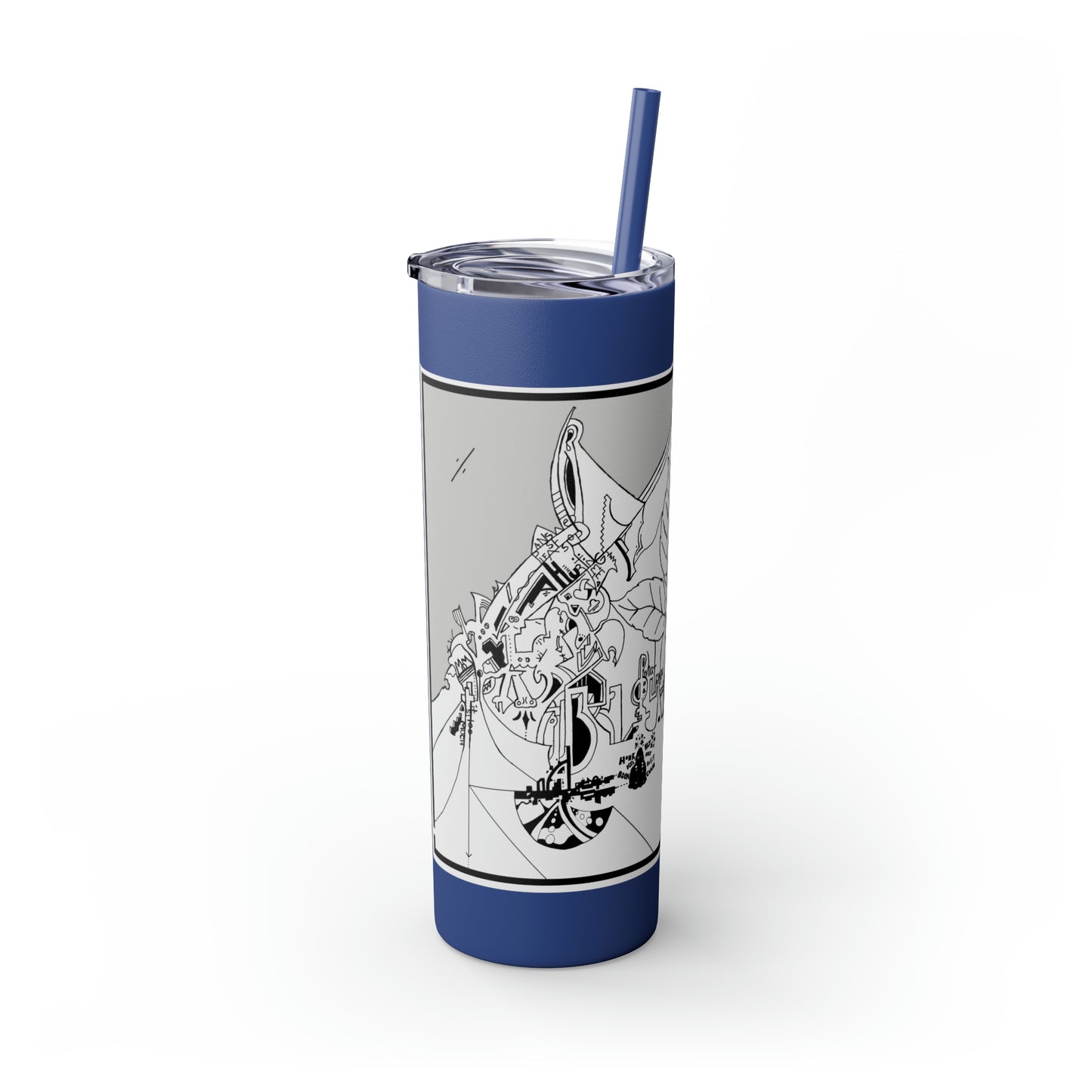 Skinny Tumbler with Straw, 20oz