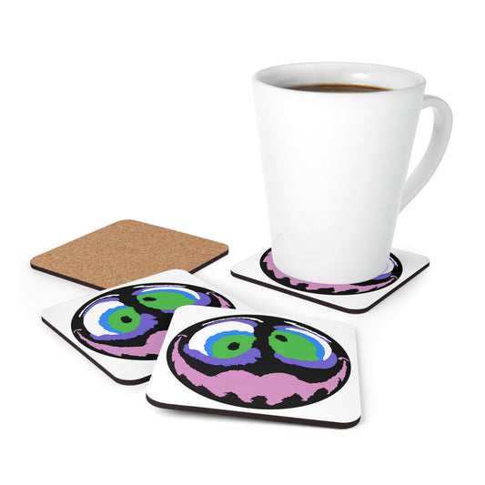 "Trixie" Corkwood Coaster Set