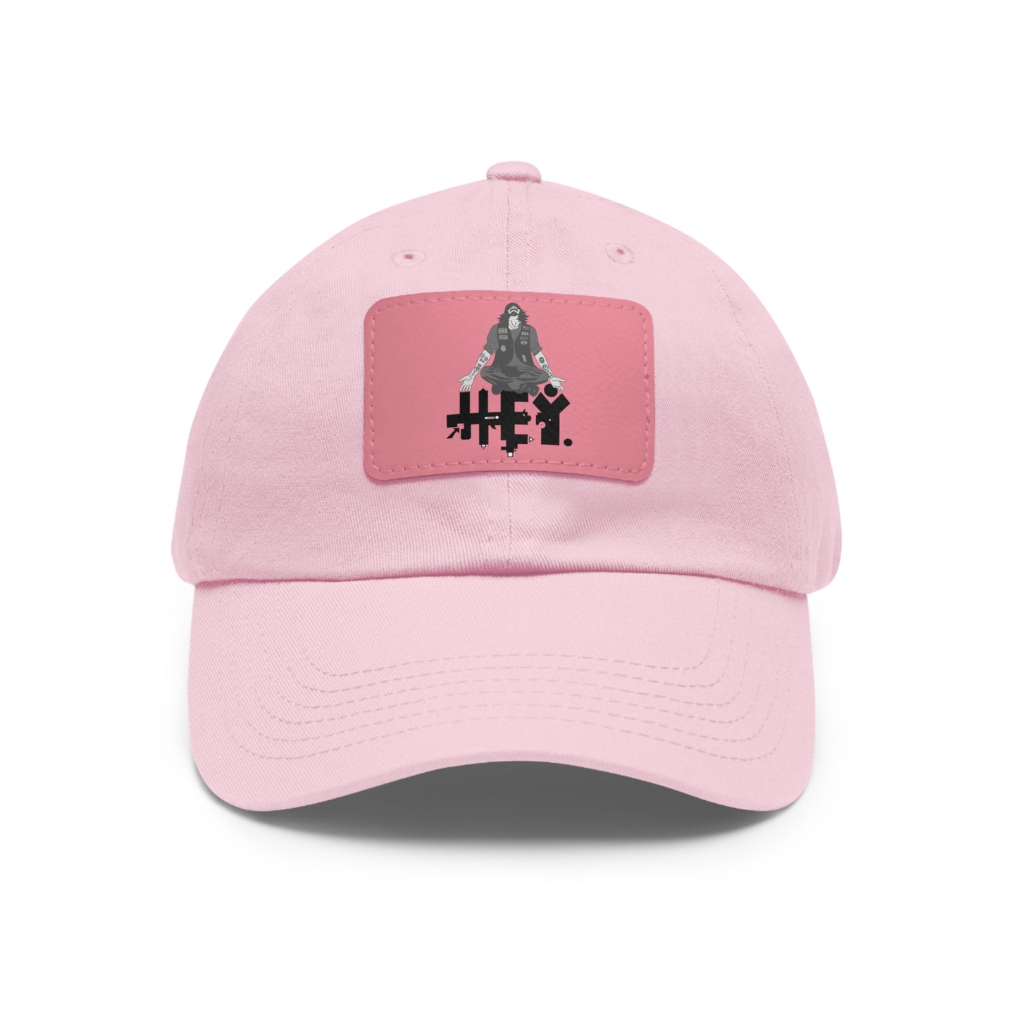 "Self-Immo" Dad Hat with Leather Patch (Rectangle)